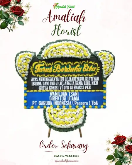Papan Bunga Duka Cipasang